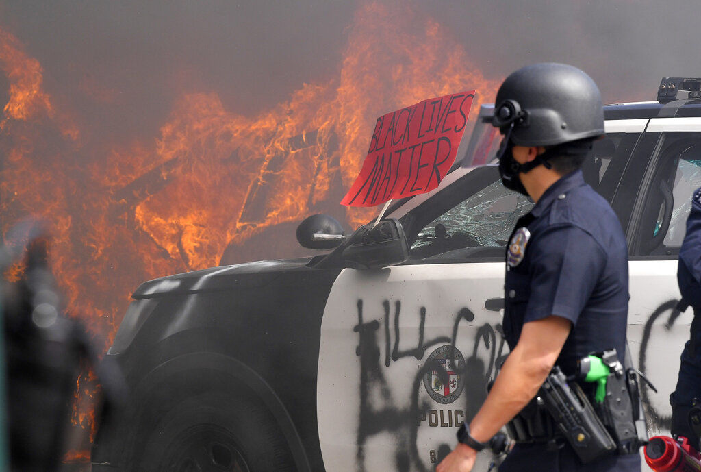 APTOPIX Minneapolis Police Death Los Angeles